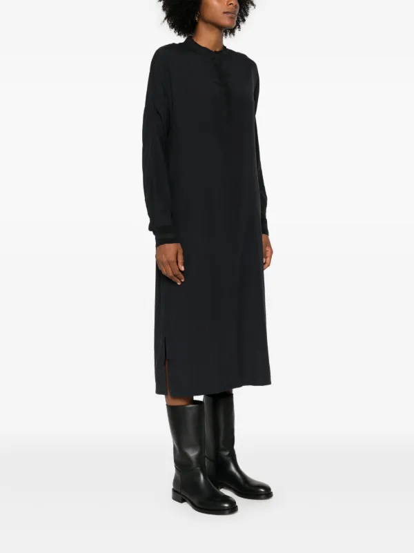 定価16.5万 KristenseN DU NORD / Shirt Dress Kristensen Du Nord Satin Shirt Dress | Black | FARFETCH