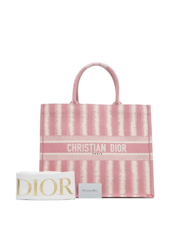 Christian dior pink book tote sale