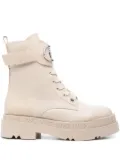 LIU JO leather platform boots - Neutrals