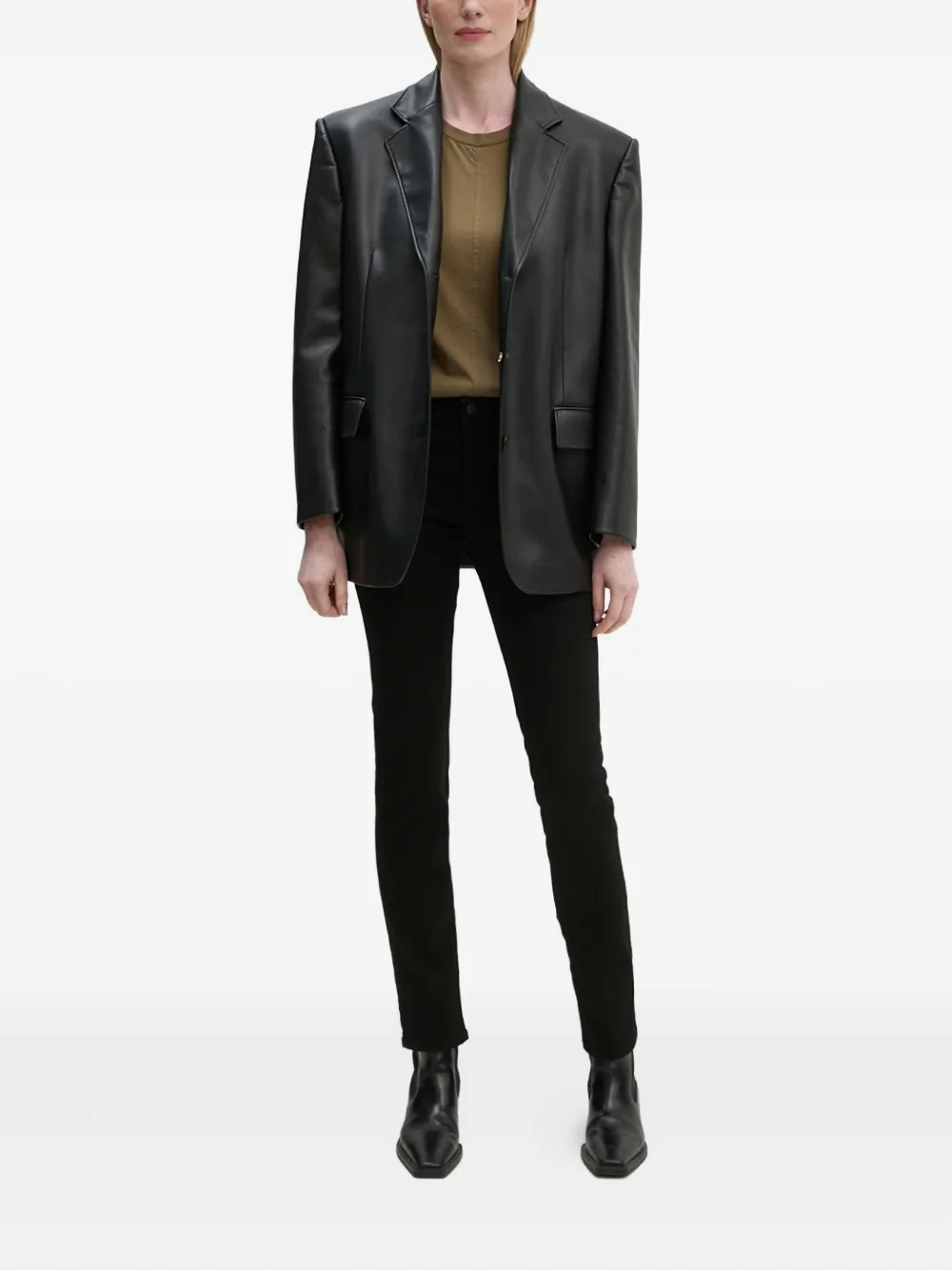 Levi's 712 slim-fit jeans Zwart