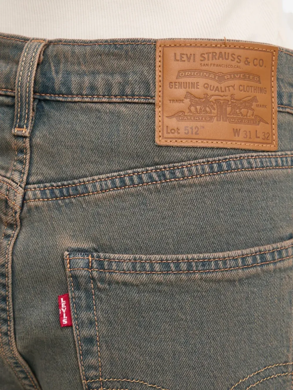 Levi's 512™ jeans met toelopende pijpen Grijs