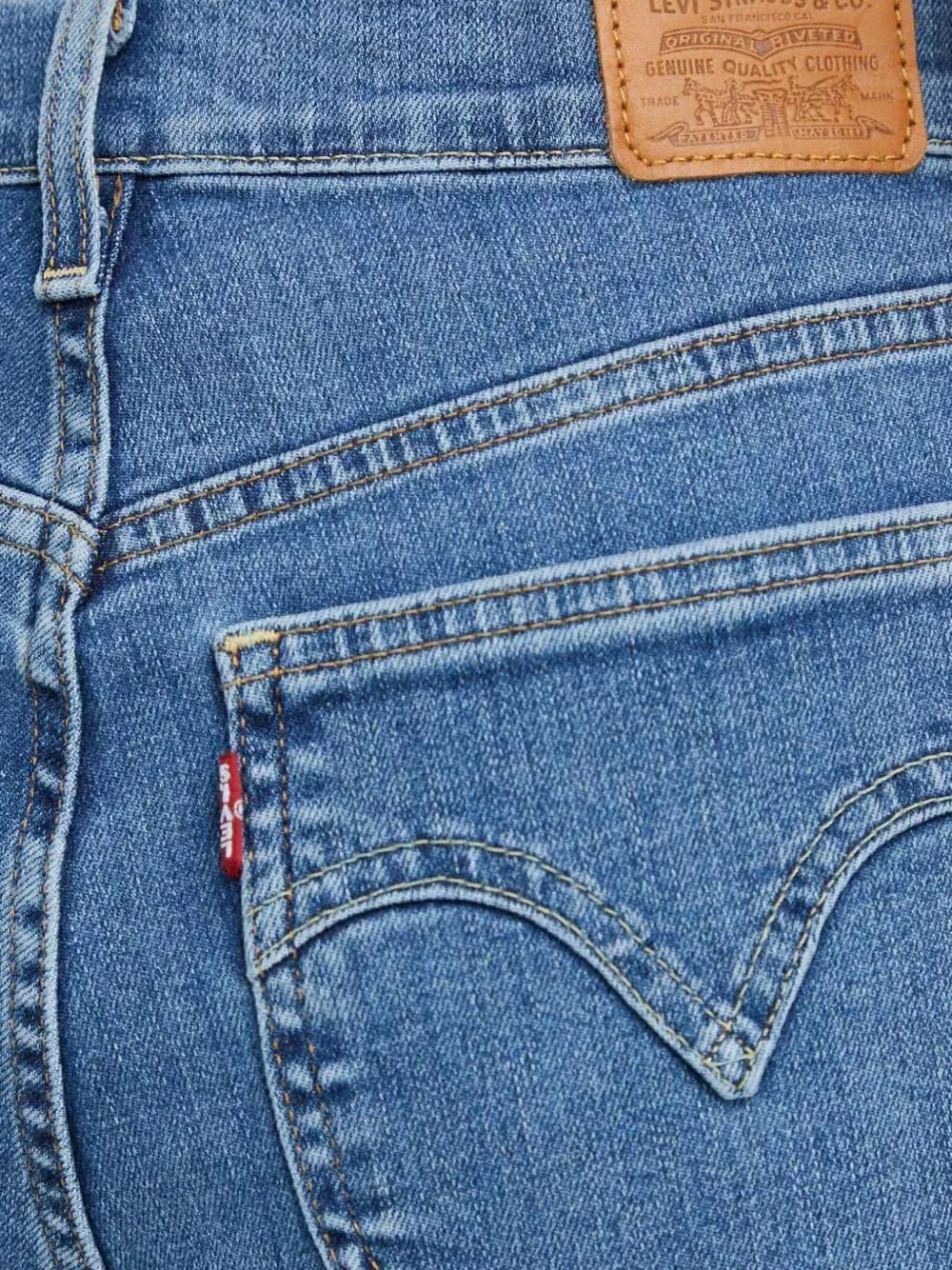 Levi's high-waisted skinny jeans Blauw
