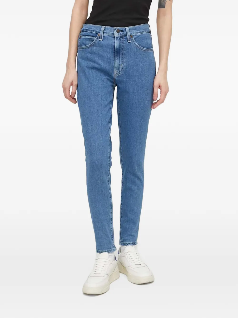 Levi's high-waisted skinny jeans - Blau