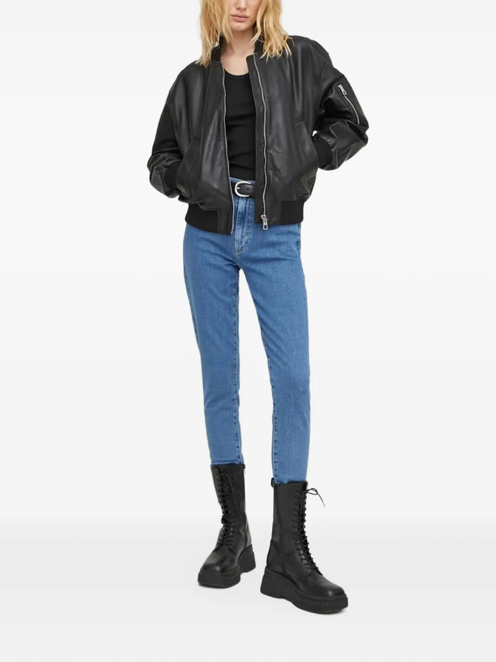 Levi's high-waisted skinny jeans Blauw