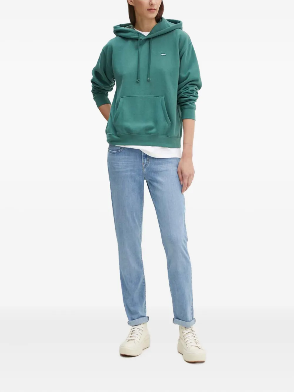 Levi's logo-patch jeans - Blauw
