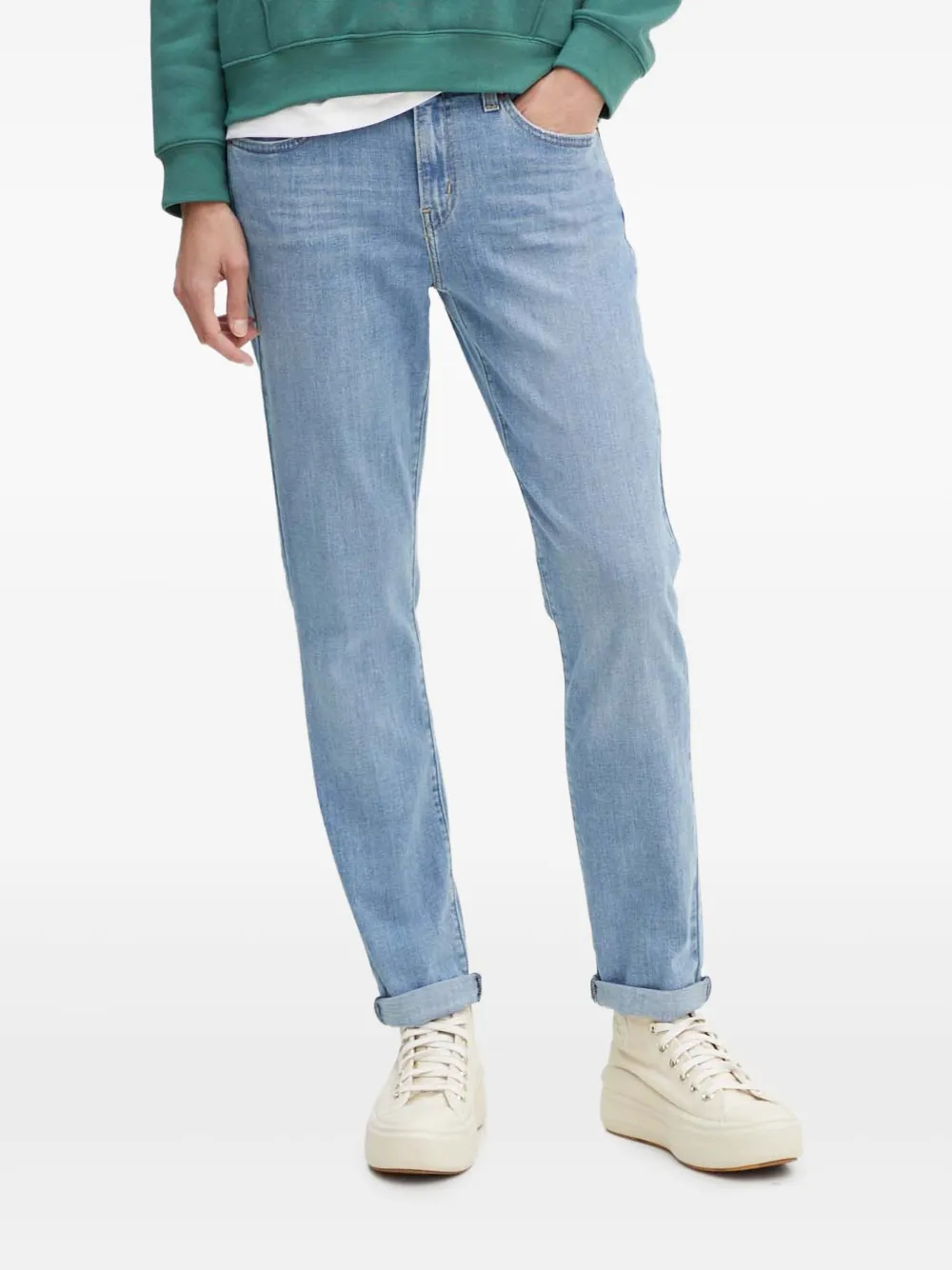 Levi's Logo-patch Jeans In Blue