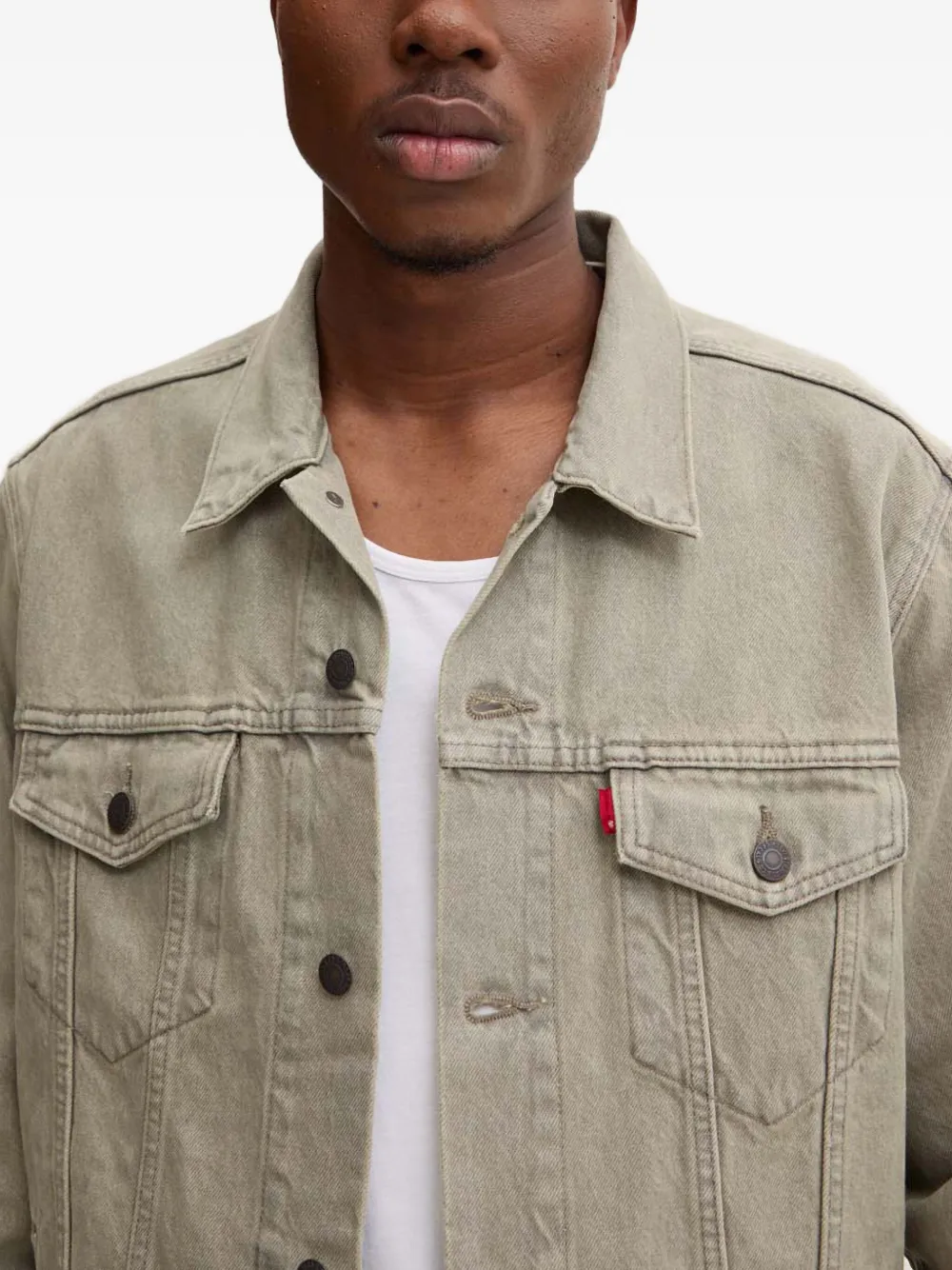 Levi's Trucker Denim Jacket In Gray