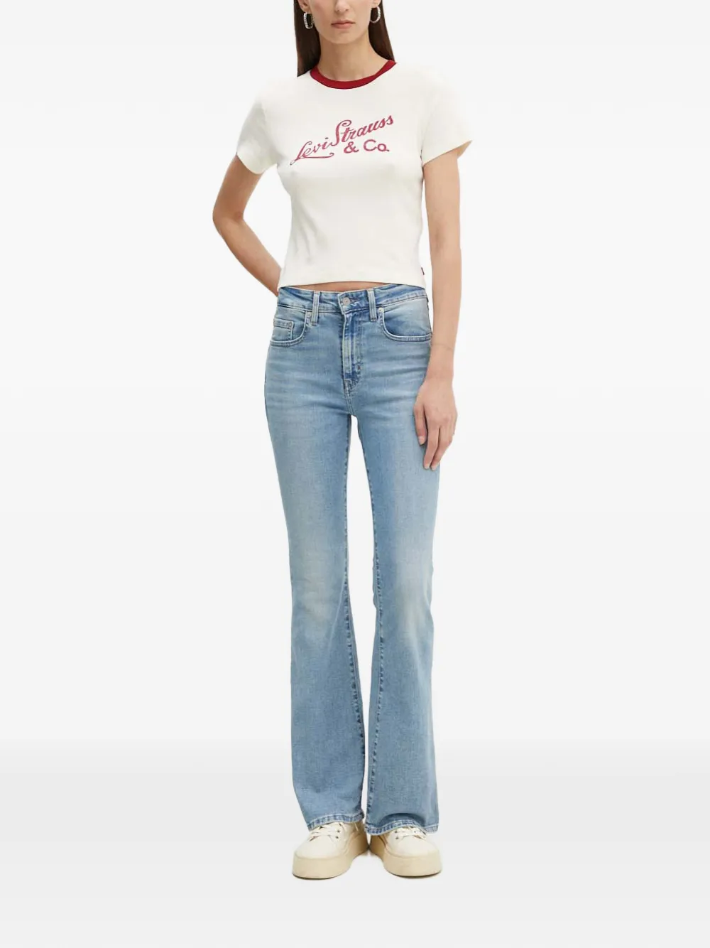 Levi's Flared jeans met vijf zakken Blauw