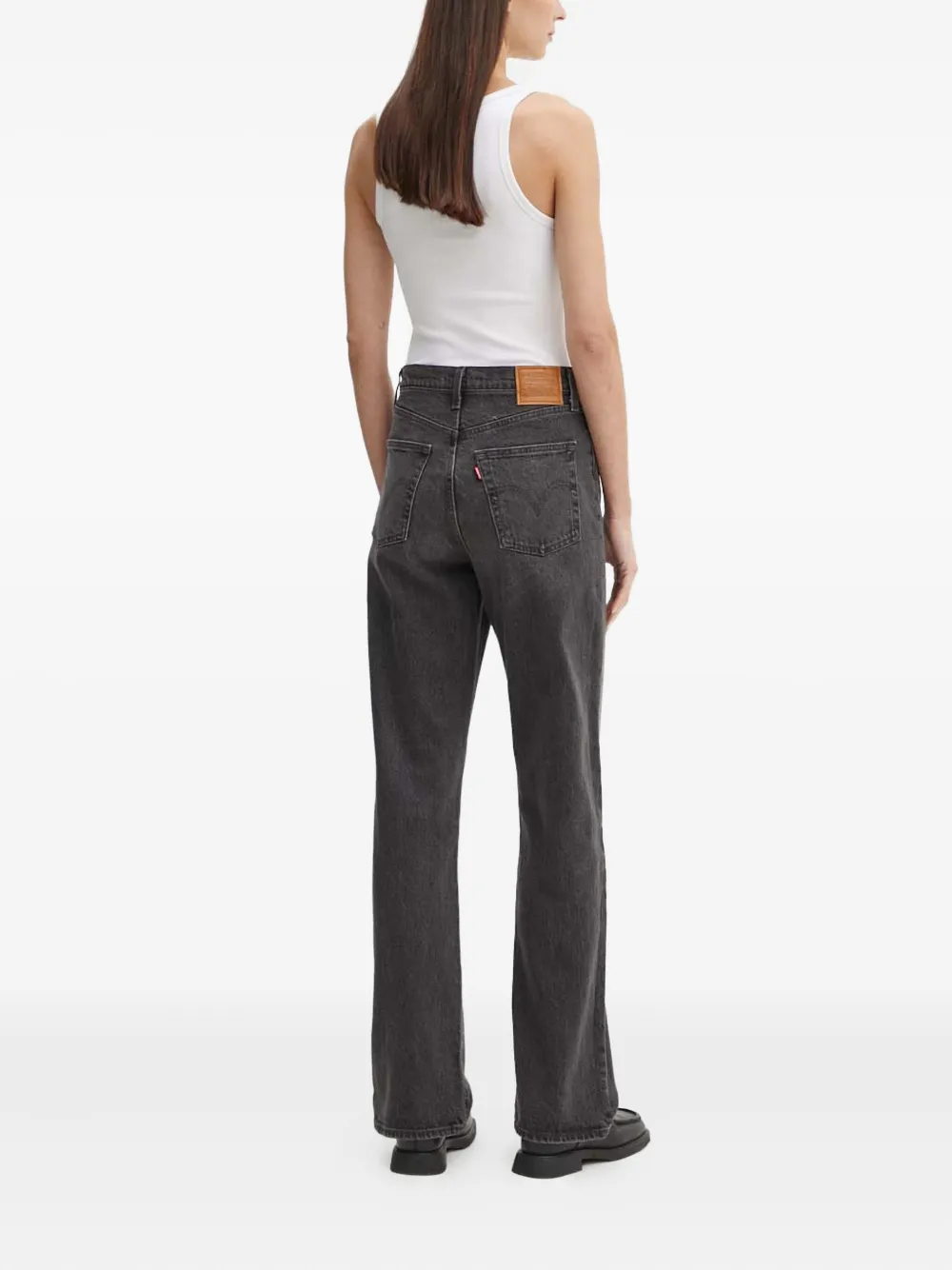 Levi's Ribcage lange jeans Zwart