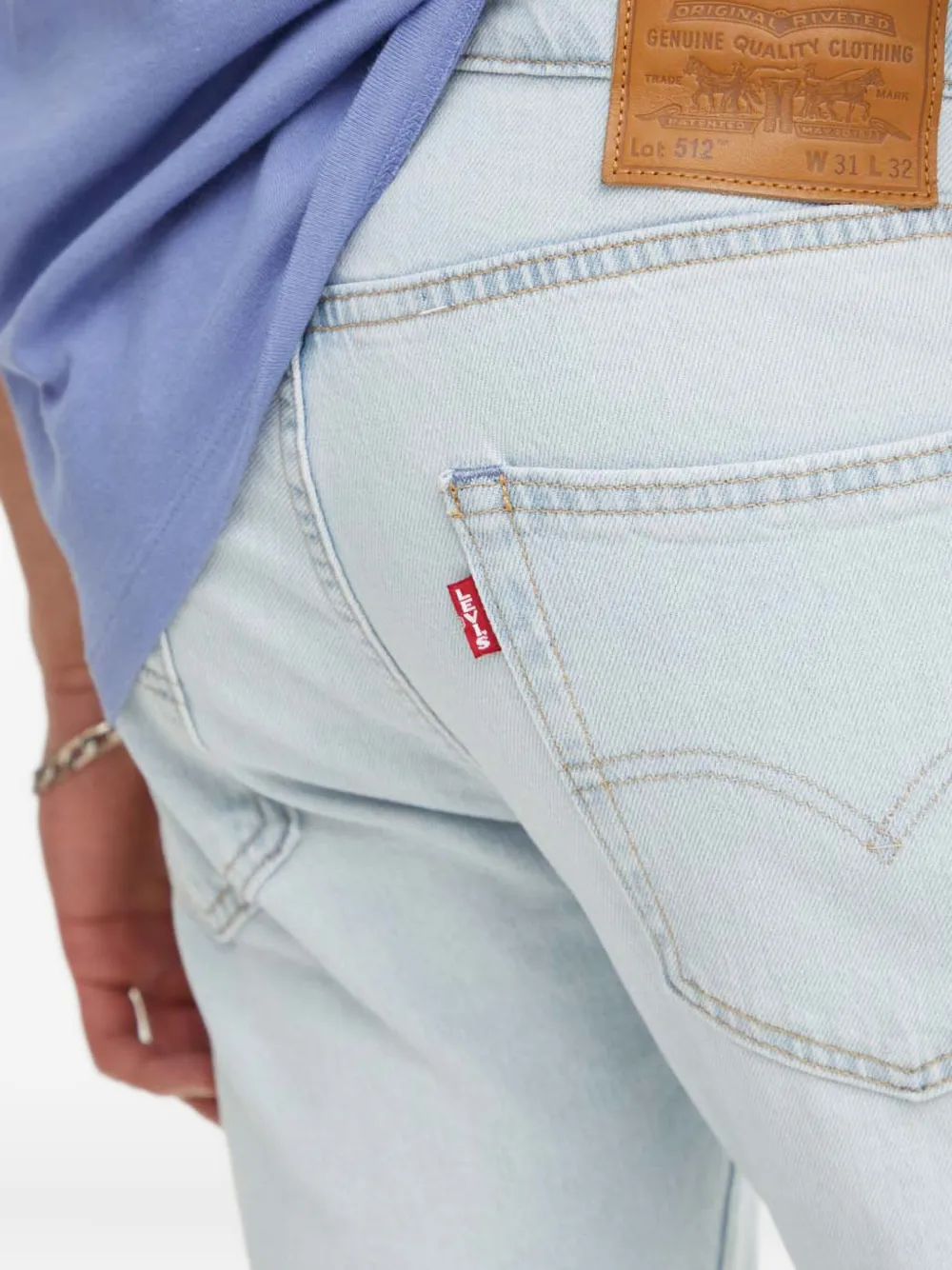 Levi's 512 jeans met vijf zakken Blauw