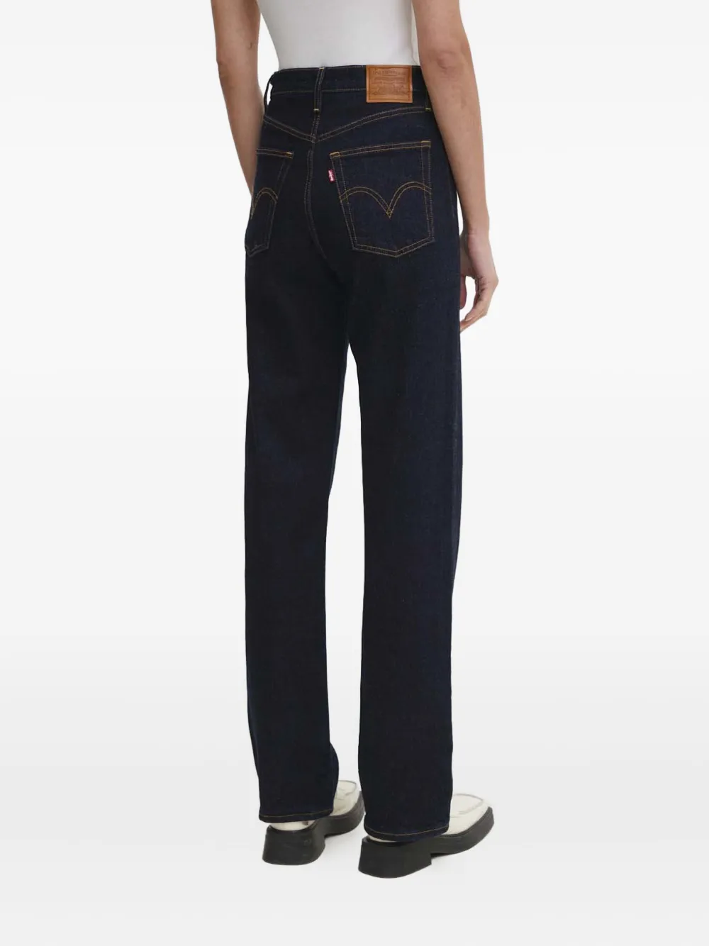 Levi's Ribcage Full-length Jeans In Blue