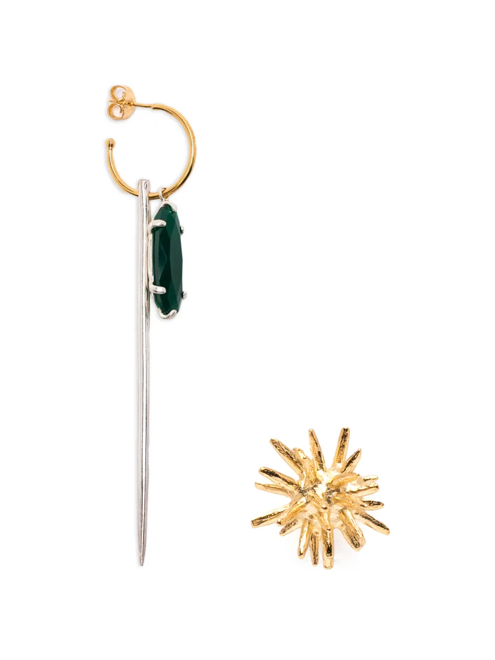 Wouters & Hendrix agate-embellishment earrings - Oro
