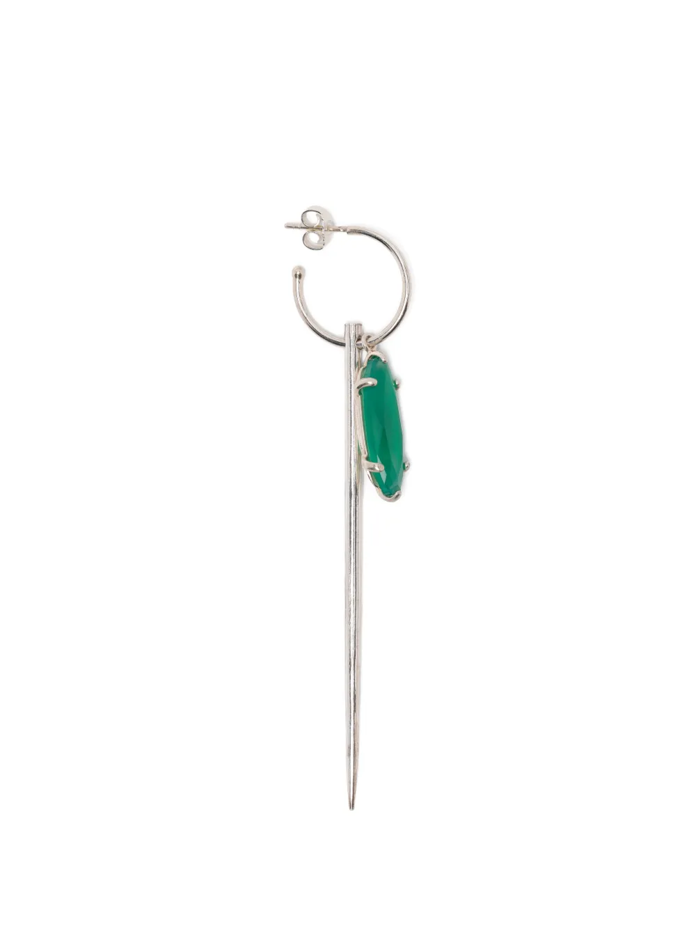 Wouters & Hendrix agate-embellishment earrings - Silber