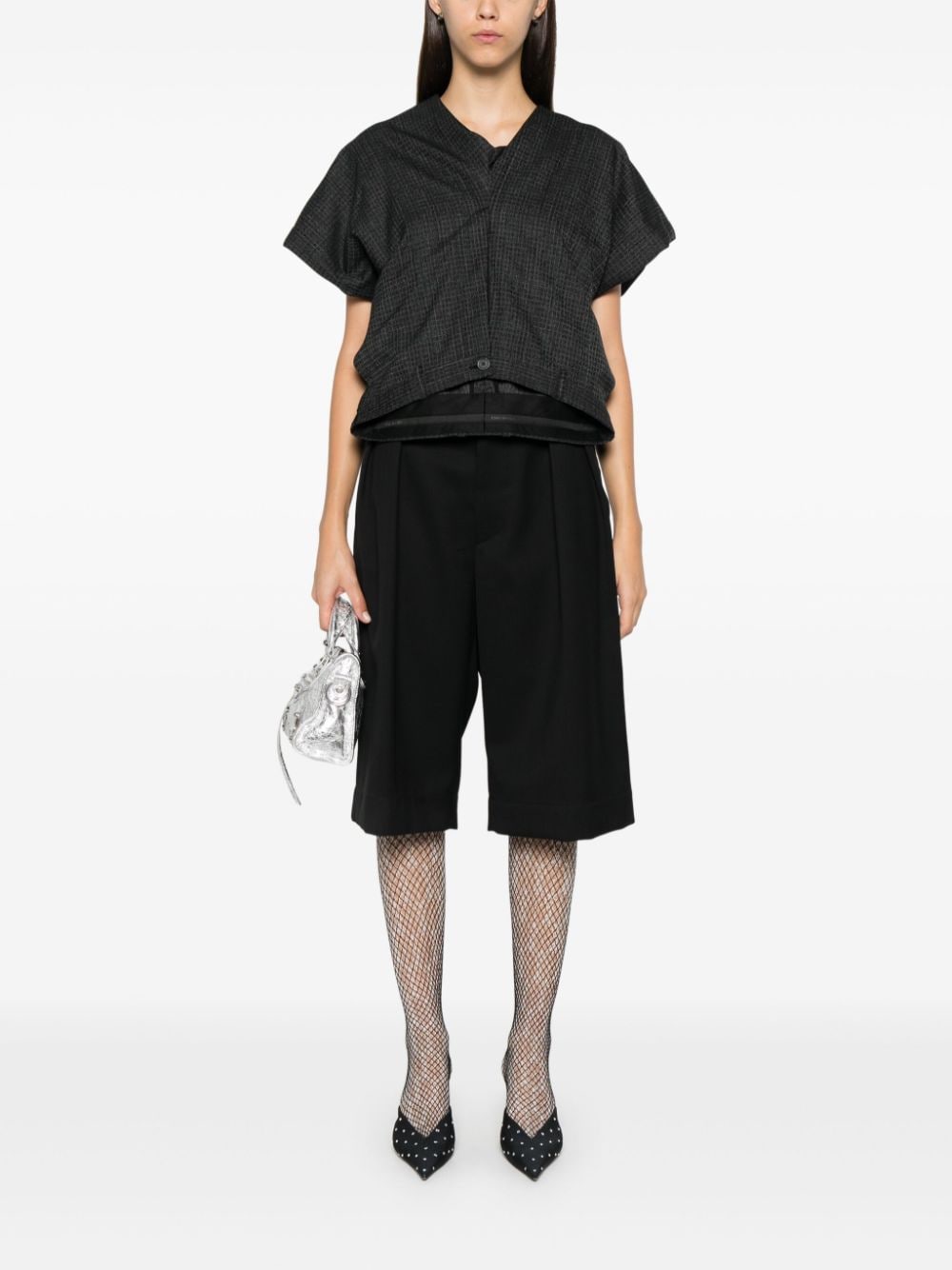 Balenciaga Tailored Pants top - Zwart