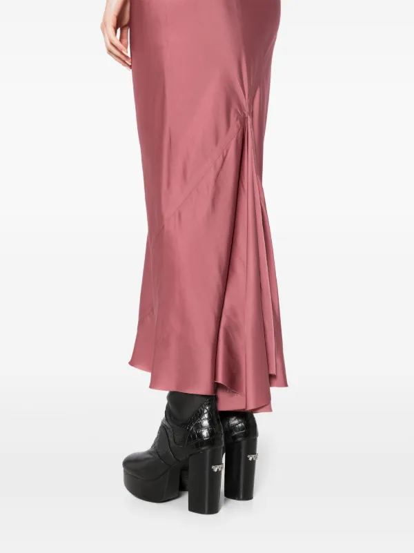 Rick Owens Calf Bias Skirt | Pink | FARFETCH