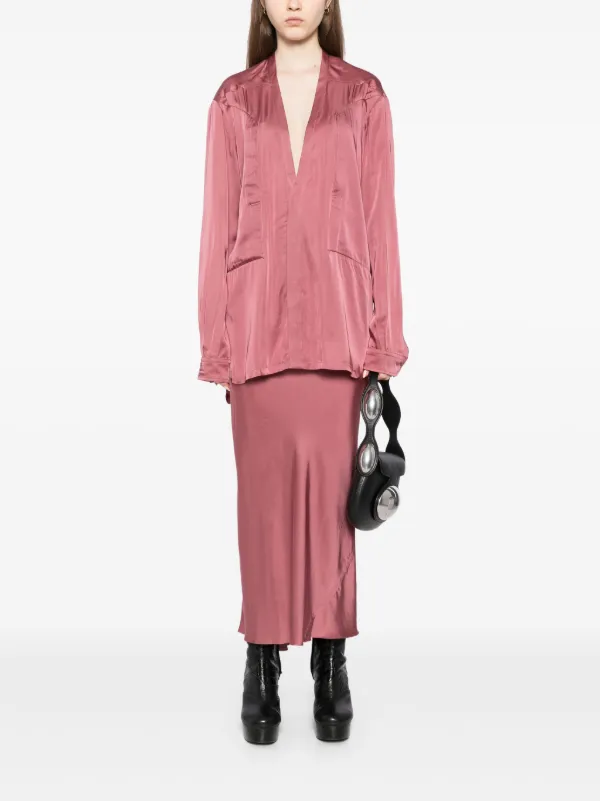 スカート Rick Owens bias silk skirt ss 21 RICK OWENS | Bias Cut Knee Satin Skirt | Women | Lane Crawford
