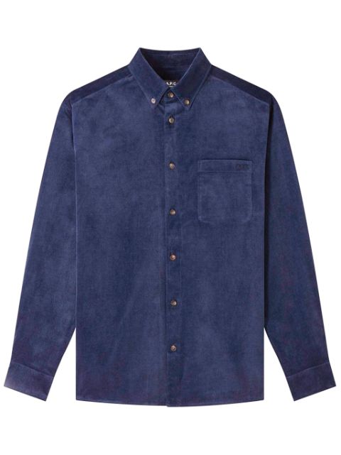 A.P.C. embroidered shirt Men