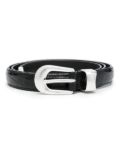 OUR LEGACY crocodile-embossed belt - Black