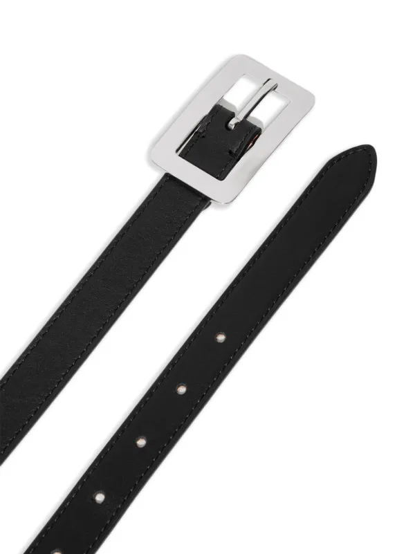 【関税込み】BY FAR ブラック Quadro ナッパレザー ベルト BY FAR Quadro Calf Leather Belt | Neiman Marcus