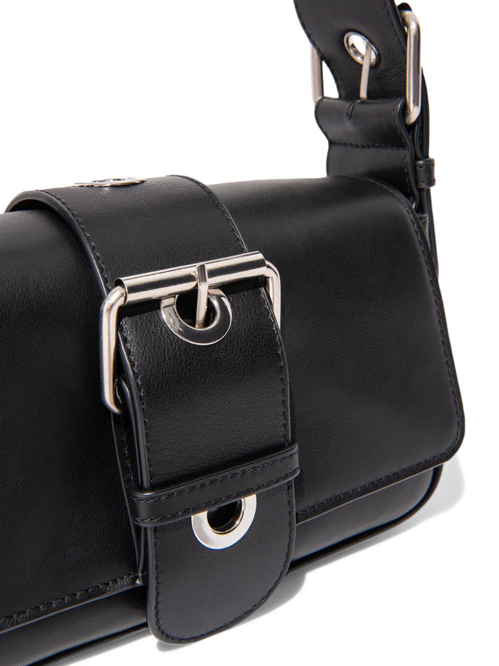 BY FAR ELOISE LEATHER SHOULDER BAG 