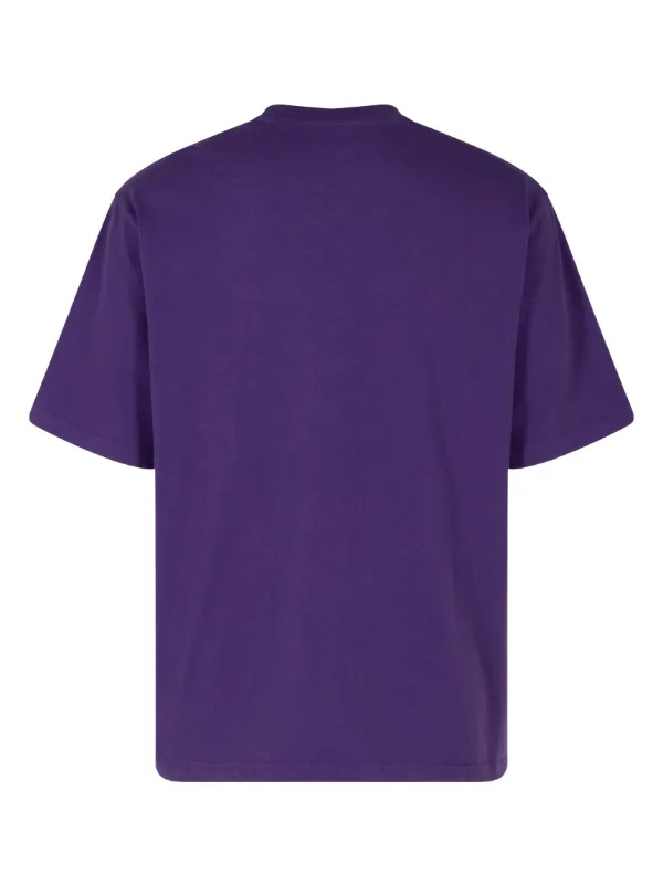 Supreme Embroidered T-shirt | Purple | FARFETCH TR