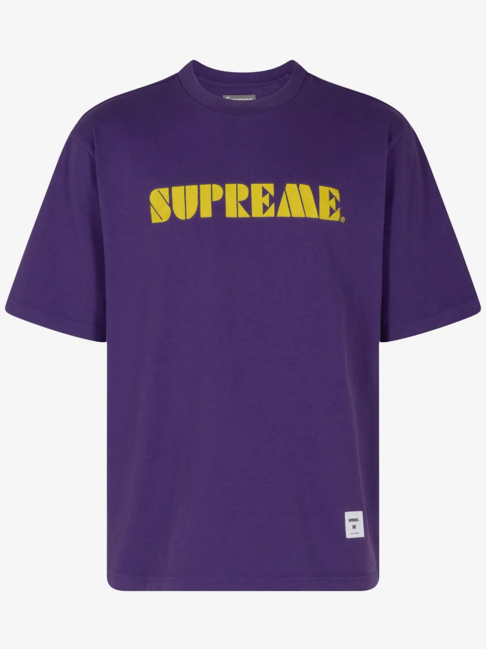 Supreme embroidered T-shirt | Purple | Image 1