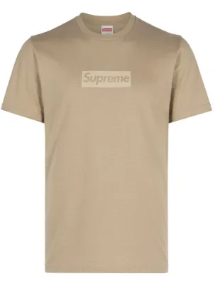Supreme Box Logo Cotton T-shirt | Neutrals | FARFETCH