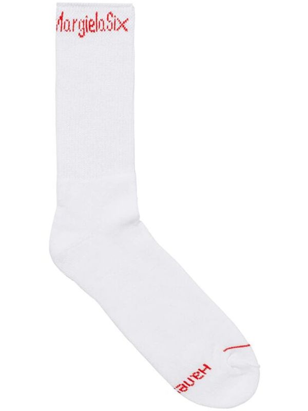 Supreme x MM6 Maison Margiela Hanes Crew Socks | White | FARFETCH