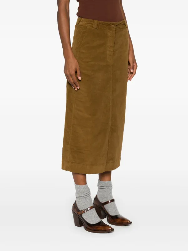 Kristensen Du Nord コーデュロイ スカート | ブラウン | FARFETCH JP