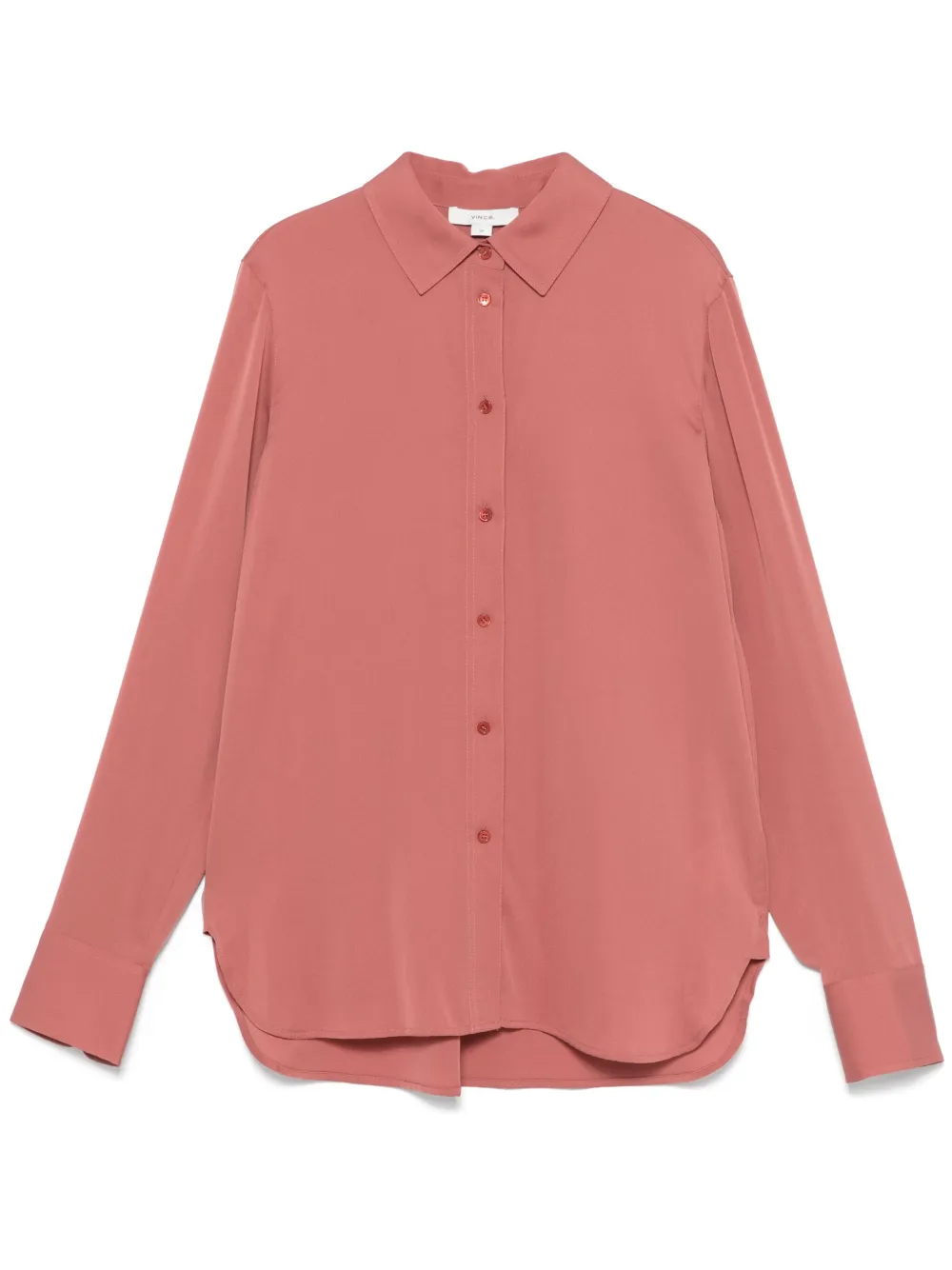 Vince Satin Shirt In Brown