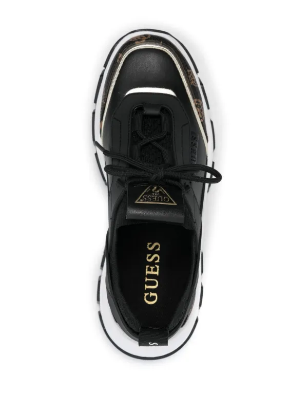 GUESS USA logo panelled Sneakers Black FARFETCH PH