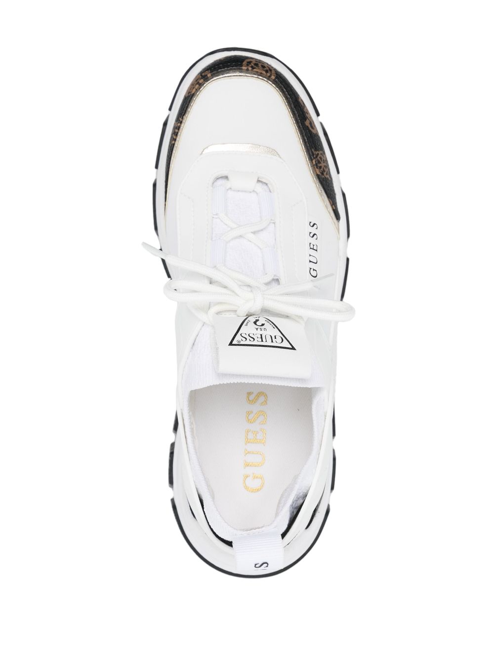 GUESS USA logo-panelled sneakers White