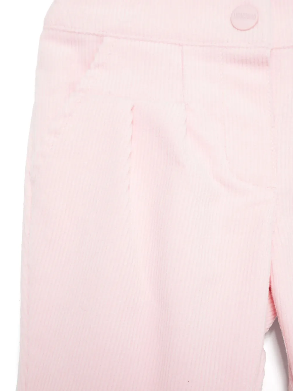 Moschino Kids Ribfluwelen broek Roze