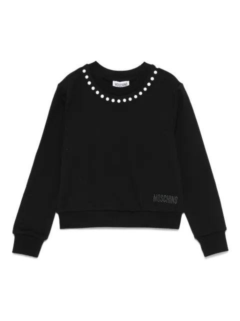 Moschino Kids Peace And Pearls sweatshirt