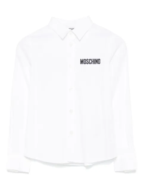 Moschino Kids Hemd mit Logo-Stickerei