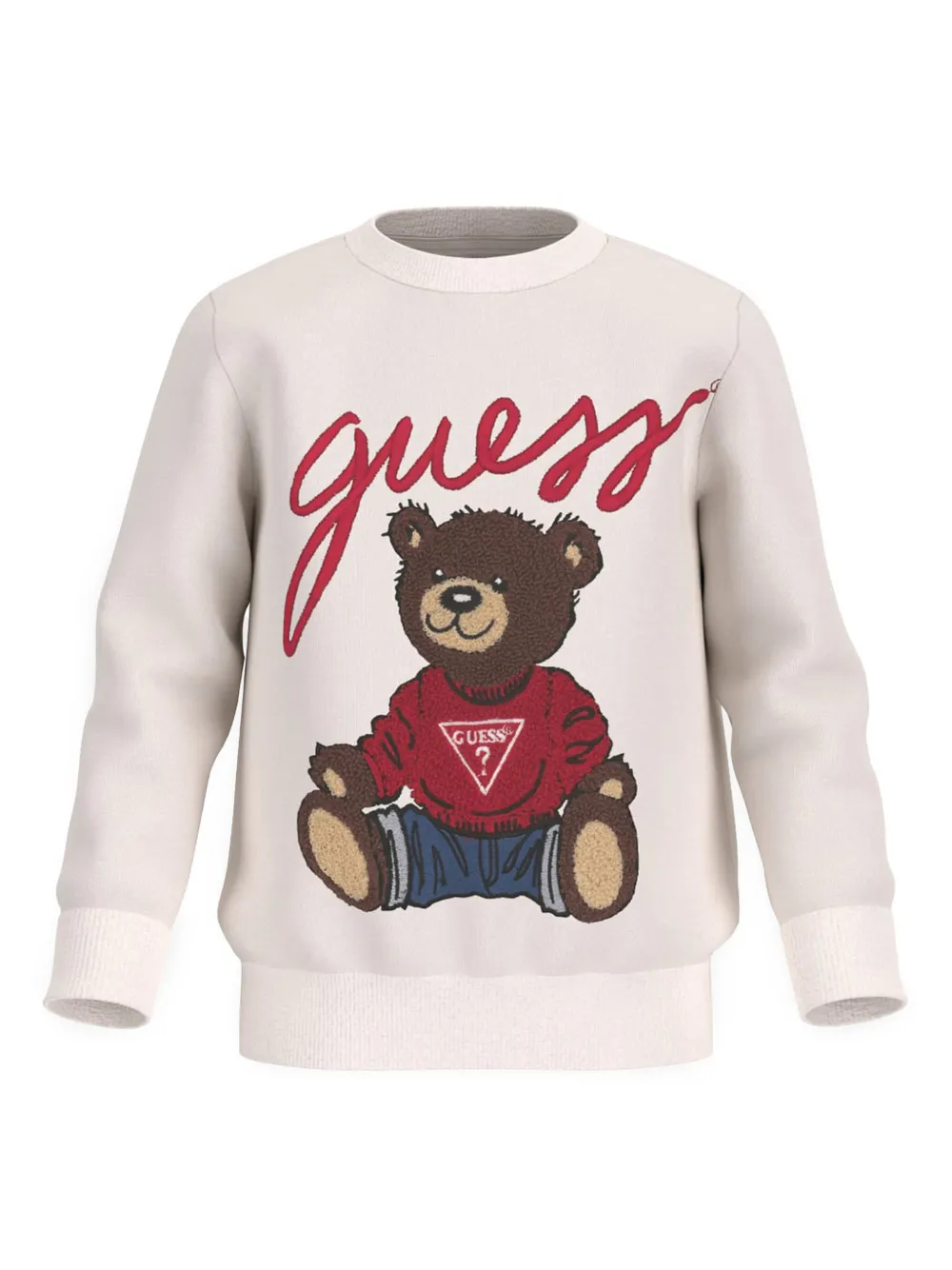 Guess teddy bear sweatshirt clearance