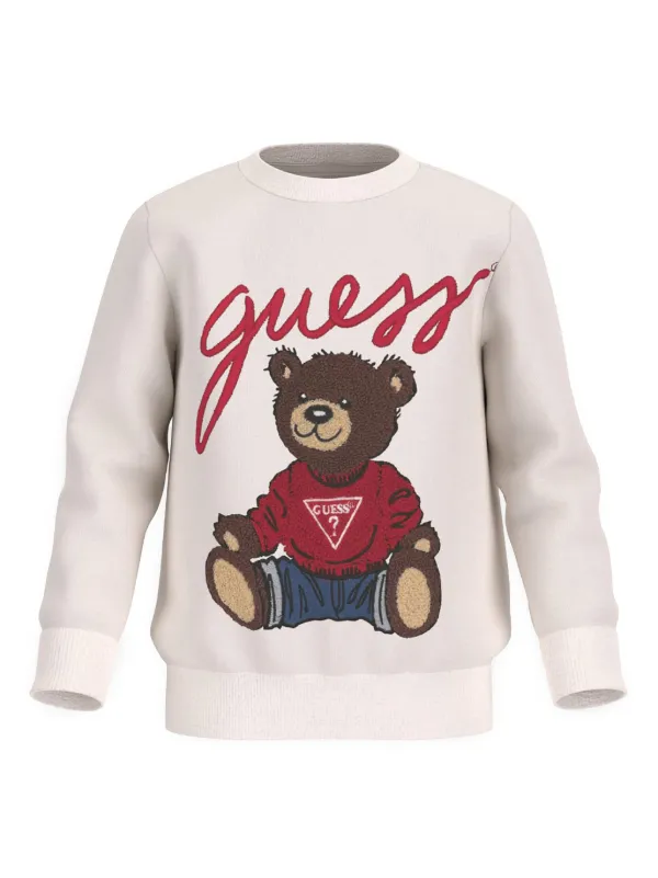 Guess Kids Guess Bear Sweatshirt White FARFETCH CA