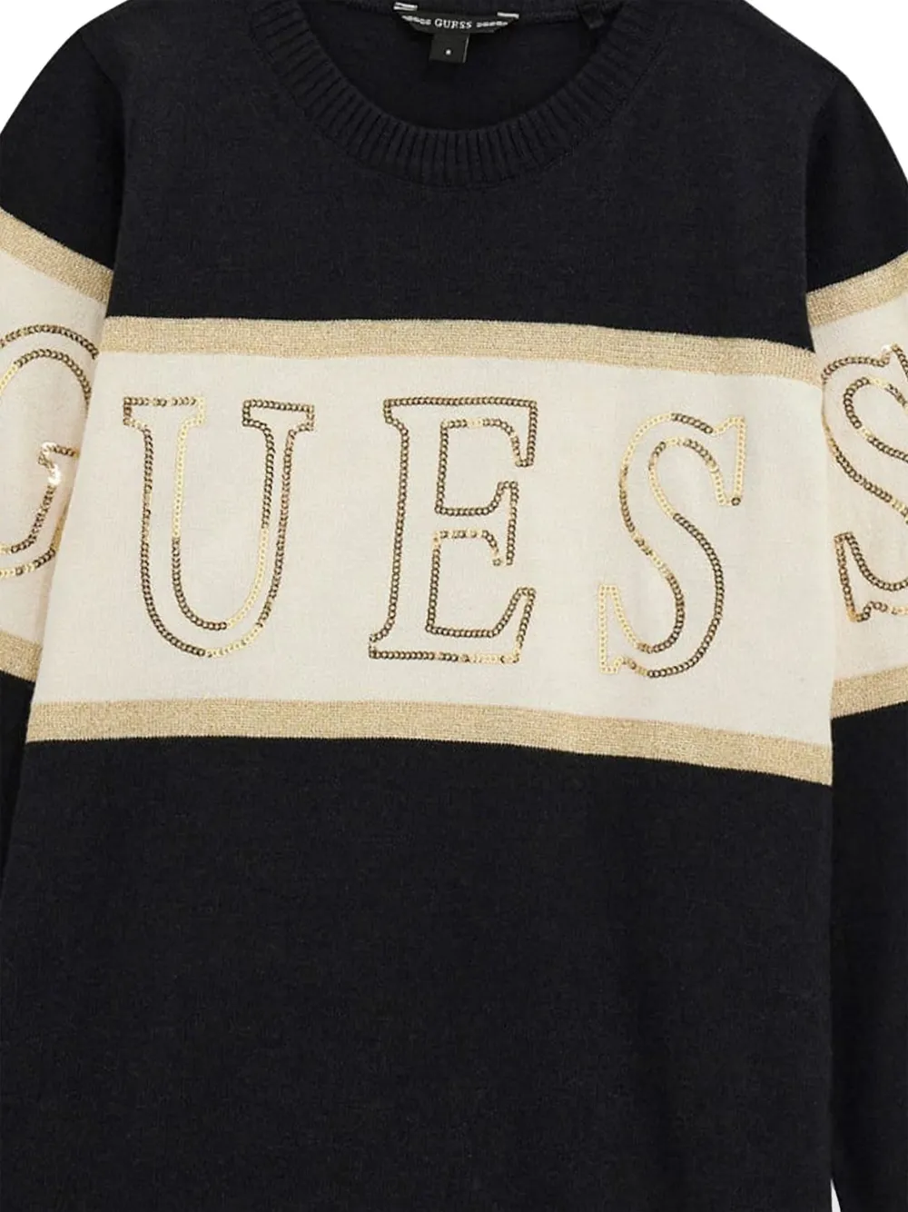 guess kids Jurk met geborduurd logo Zwart