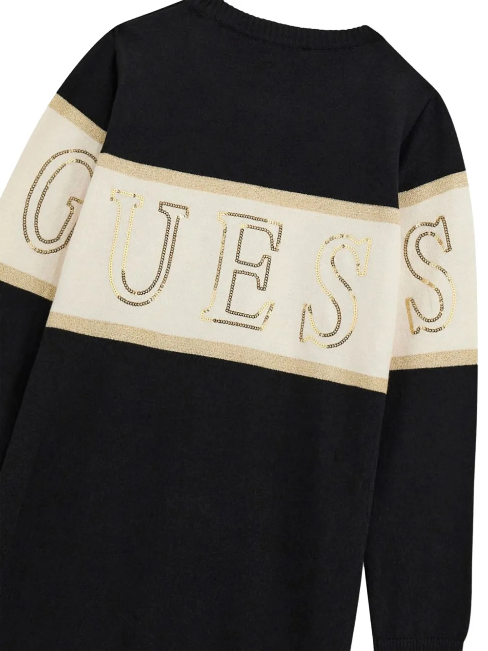 guess kids Jurk met geborduurd logo Zwart