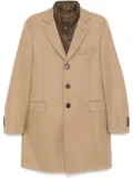 Fay single-breasted coat - Brown