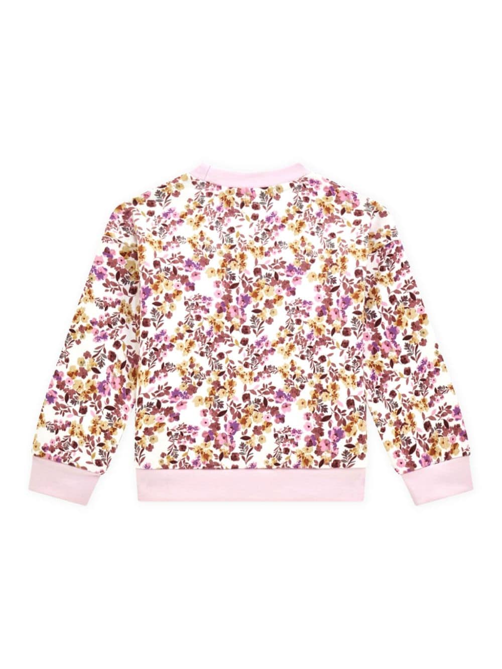 guess kids floral-print sweatshirt - Roze