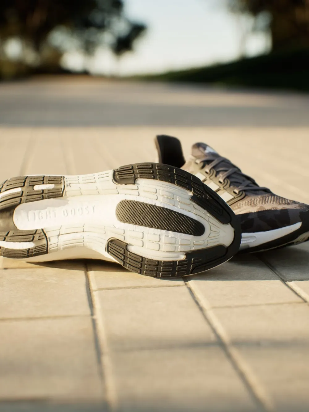 adidas Kids Ultraboost Light "Camo" sneakers Brown