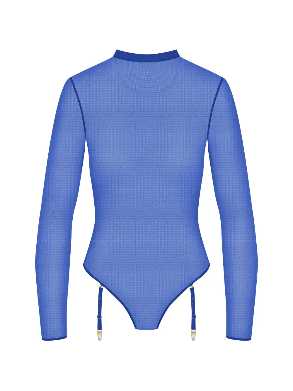 Maison Close Corps à Corps body met jarreteldetail Blauw