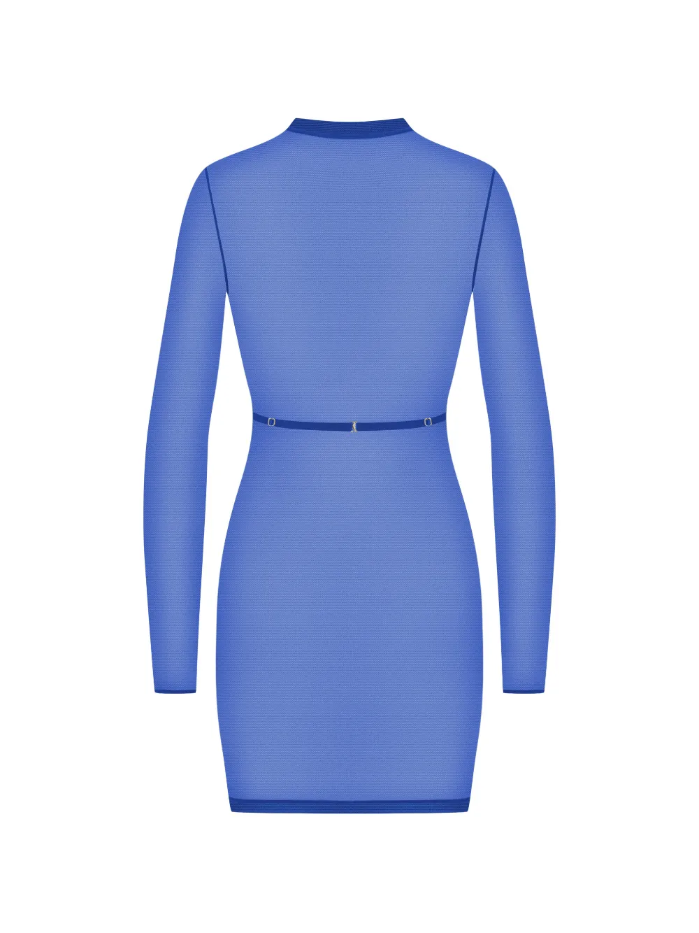 Maison Close Corps à Corps jurk met harnasdetail Blauw