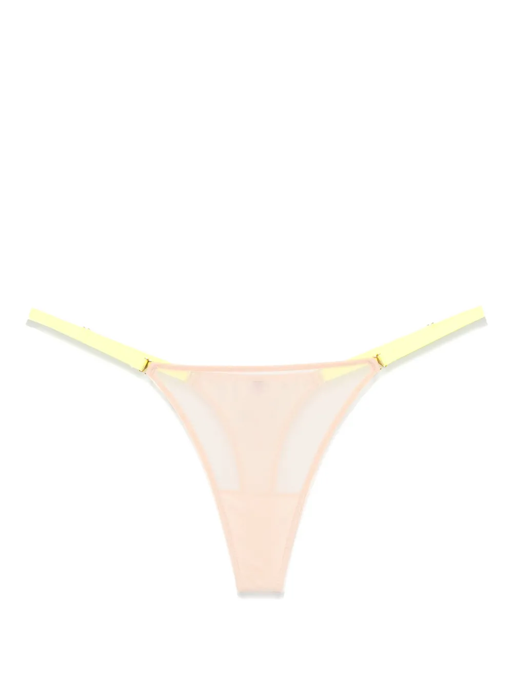 Maison Close Mini String Thong In Neutrals