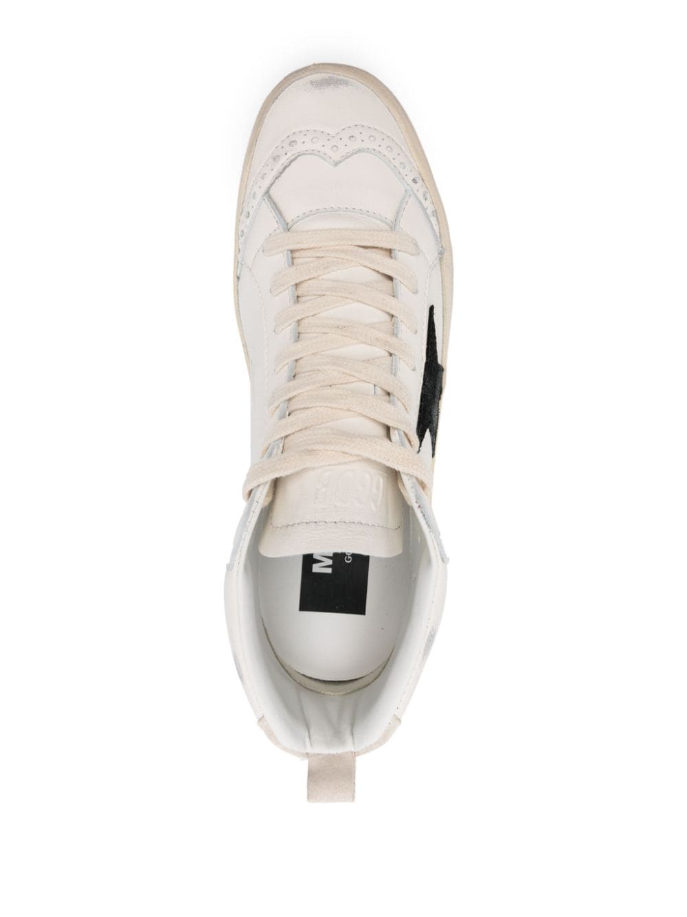 Shop Golden Goose Mid Star Sneakers In White