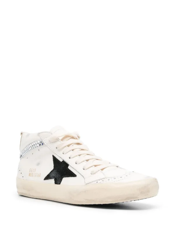 golden goose white mid star