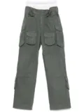Alexander Wang logo-waistband cargo pants - Green