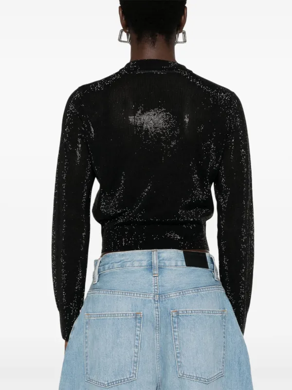 Alexander Wang クロップド カーディガン | ブラック | FARFETCH JP