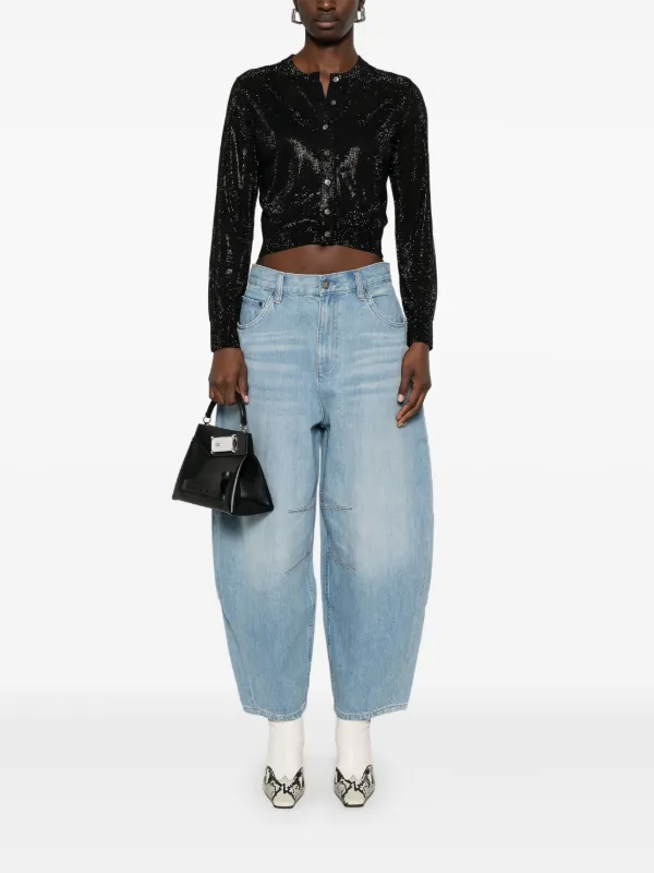 【3/29までお値下げ中】alexanderwang クロップド丈カーディガン Alexander Wang クロップド カーディガン | ブラック | FARFETCH JP